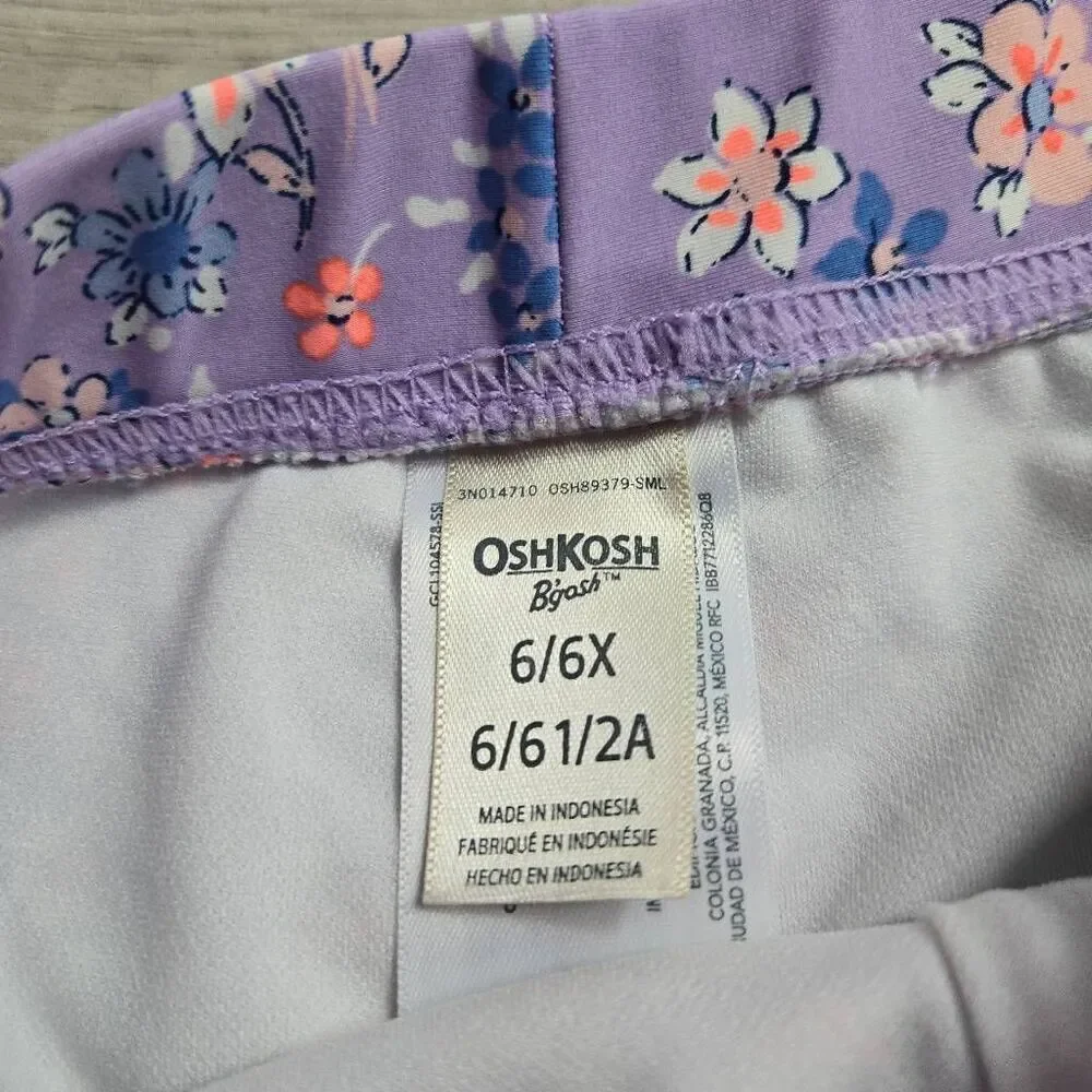 Oshkosh longsleeve tankini swimsuit S6/6x